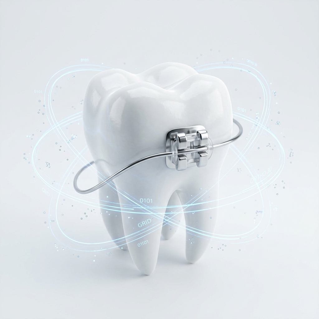 Diente 3D con tecnología de ortodoncia